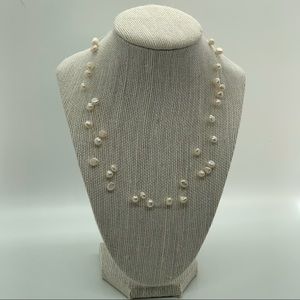 Fresh Water Pearl Illusion Necklace.